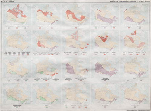 Ranges of Representative Insects, Ticks and Spiders